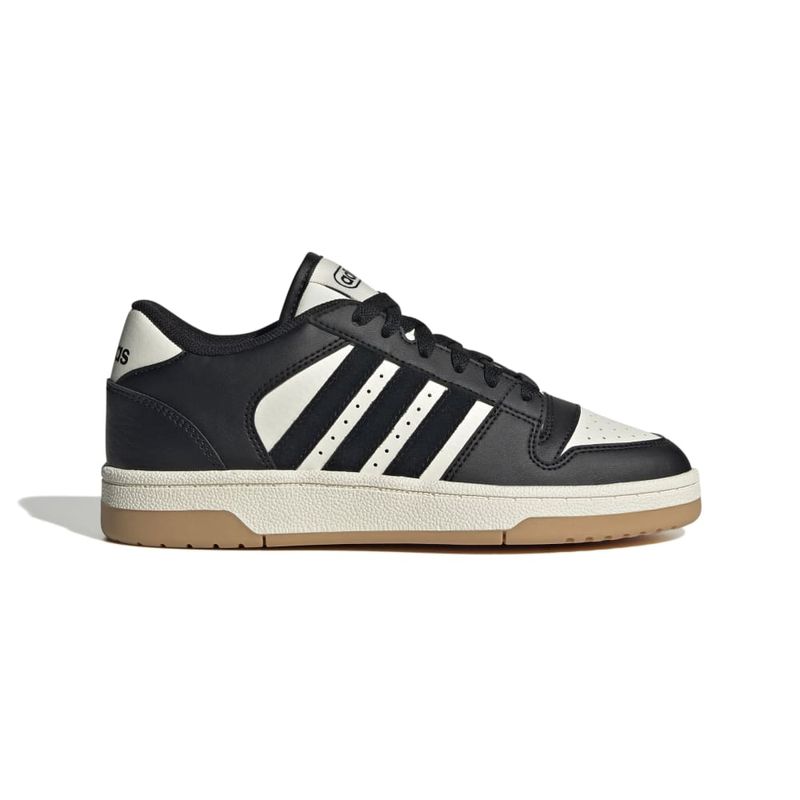 Tenis-adidas-para-niño-Break-Start-J-para-baloncesto-color-negro.-Lateral-Externa-Derecha