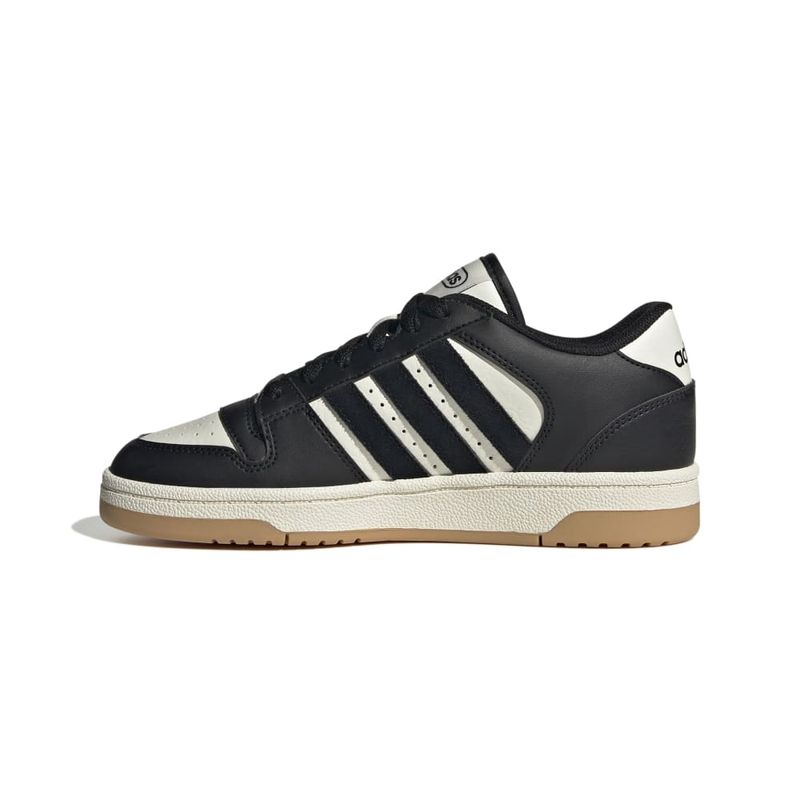 Tenis-adidas-para-niño-Break-Start-J-para-baloncesto-color-negro.-Lateral-Interna-Izquierda