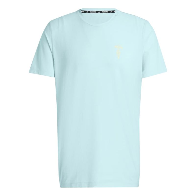 Camiseta-Manga-Corta-adidas-para-hombre-M-Ice-Cream-T-para-correr-color-azul.-Frente-Sin-Modelo