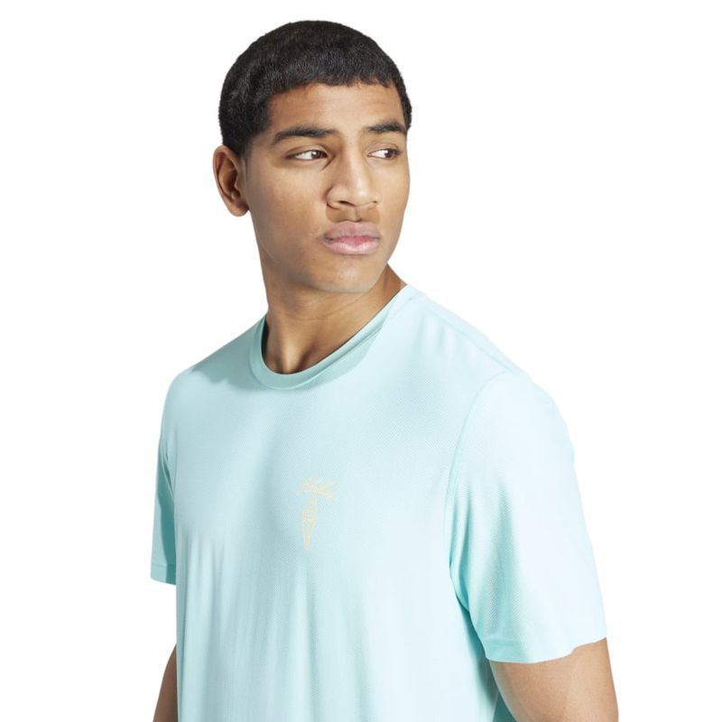 Camiseta-Manga-Corta-adidas-para-hombre-M-Ice-Cream-T-para-correr-color-azul.-Detalle-2