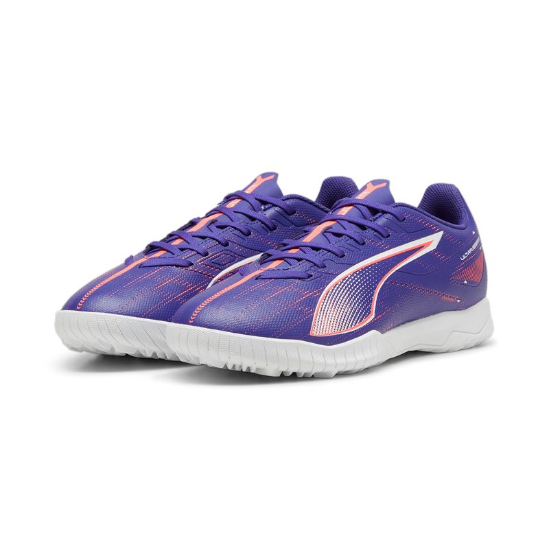 Guayos-puma-para-hombre-Ultra-5-Play-Tt-para-futbol-color-azul.-Par-Alineados