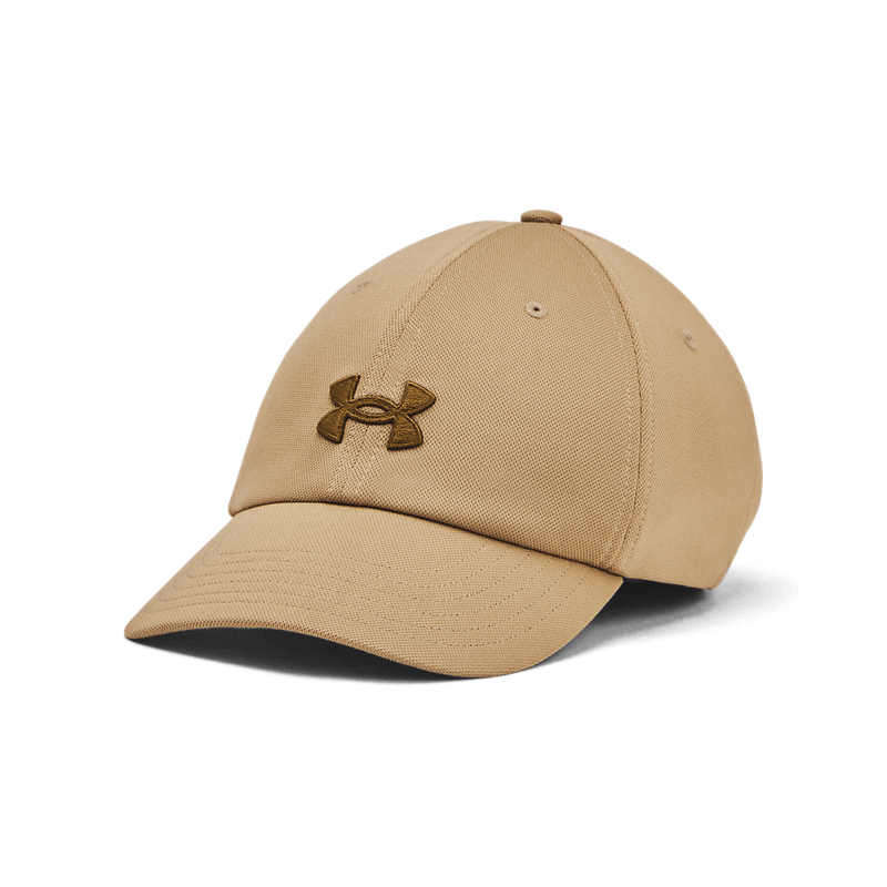 Gorra-under-armour-para-mujer-Women-S-Ua-Blitzing-Adj-para-entrenamiento-color-beige.-Frente-Sin-Modelo