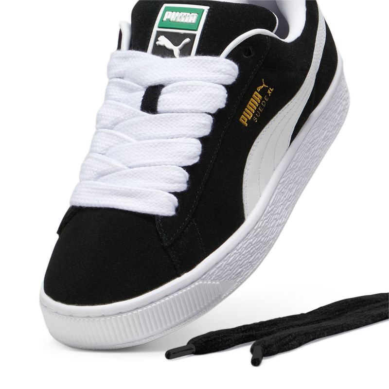 Tenis-puma-para-hombre-Suede-Xl-para-moda-color-negro.-Capellada