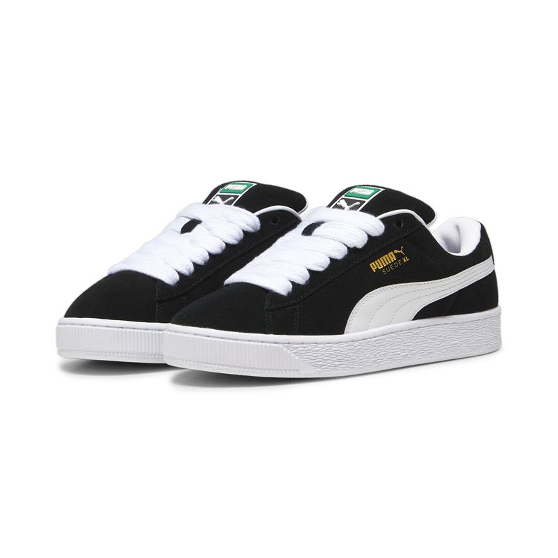 Tenis-puma-para-hombre-Suede-Xl-para-moda-color-negro.-Par-Alineados