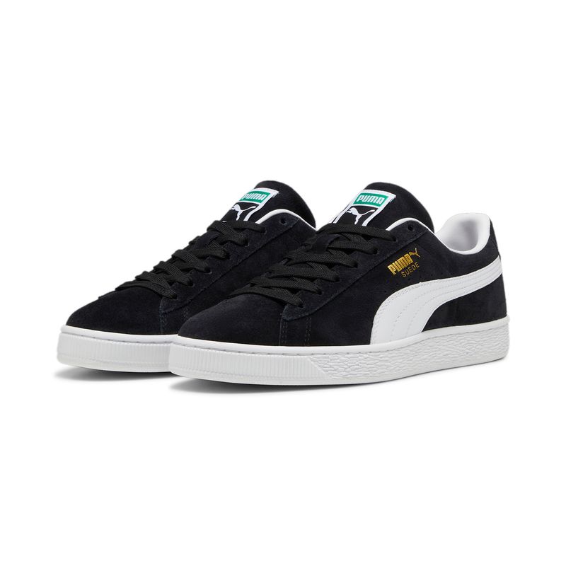 Tenis-puma-para-mujer-Suede-Classic-para-moda-color-negro.-Par-Alineados