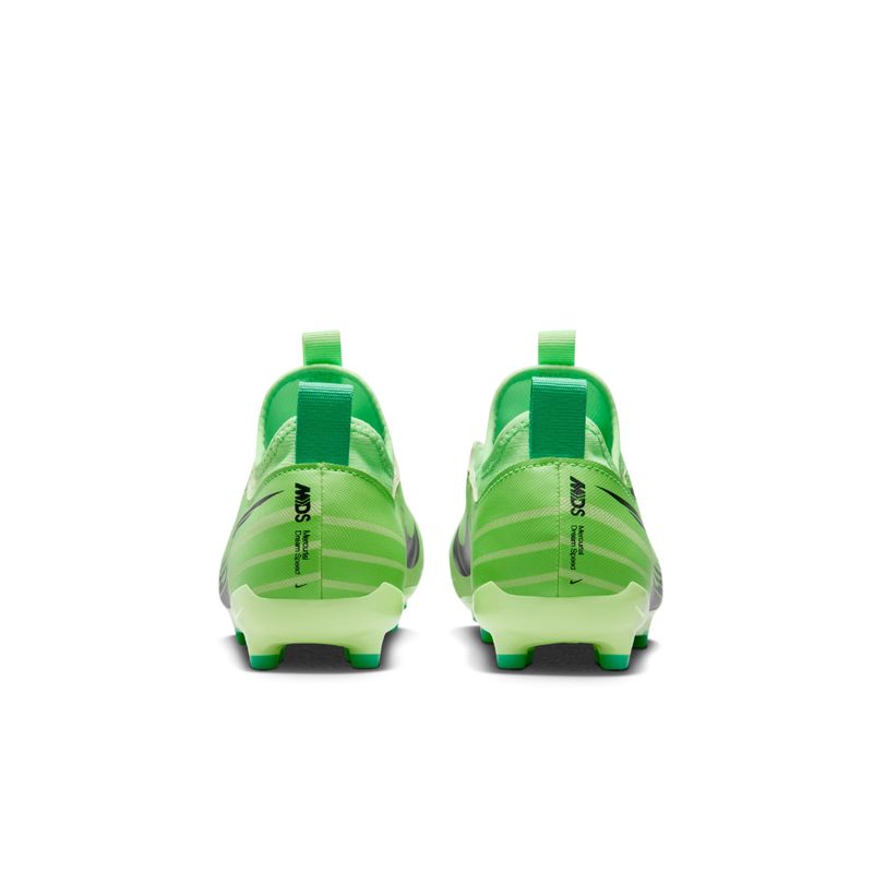 Guayos-nike-para-niño-Jr-Zoom-Vapor-15-Acad-Mds-Fgmg-para-futbol-color-verde.-Talon