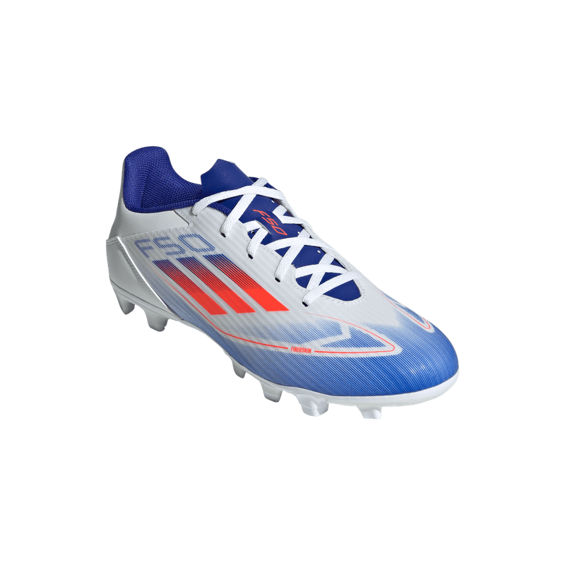 Guayos-adidas-para-hombre-F50-Club-Fxg-para-futbol-color-blanco.-Par-Alineados