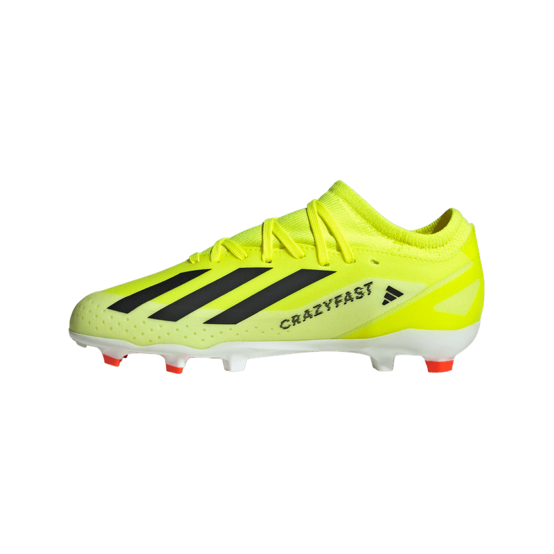 Guayos-adidas-para-niño-X-Crazyfast-League-Mg-para-futbol-color-amarillo.-Lateral-Interna-Izquierda
