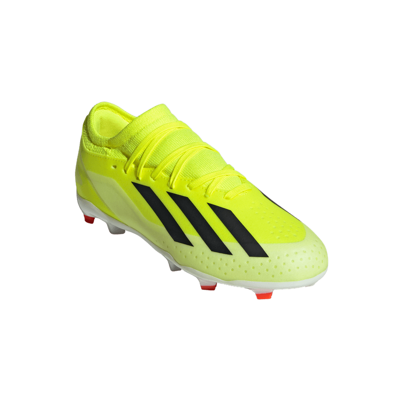 Guayos-adidas-para-niño-X-Crazyfast-League-Mg-para-futbol-color-amarillo.-Par-Alineados