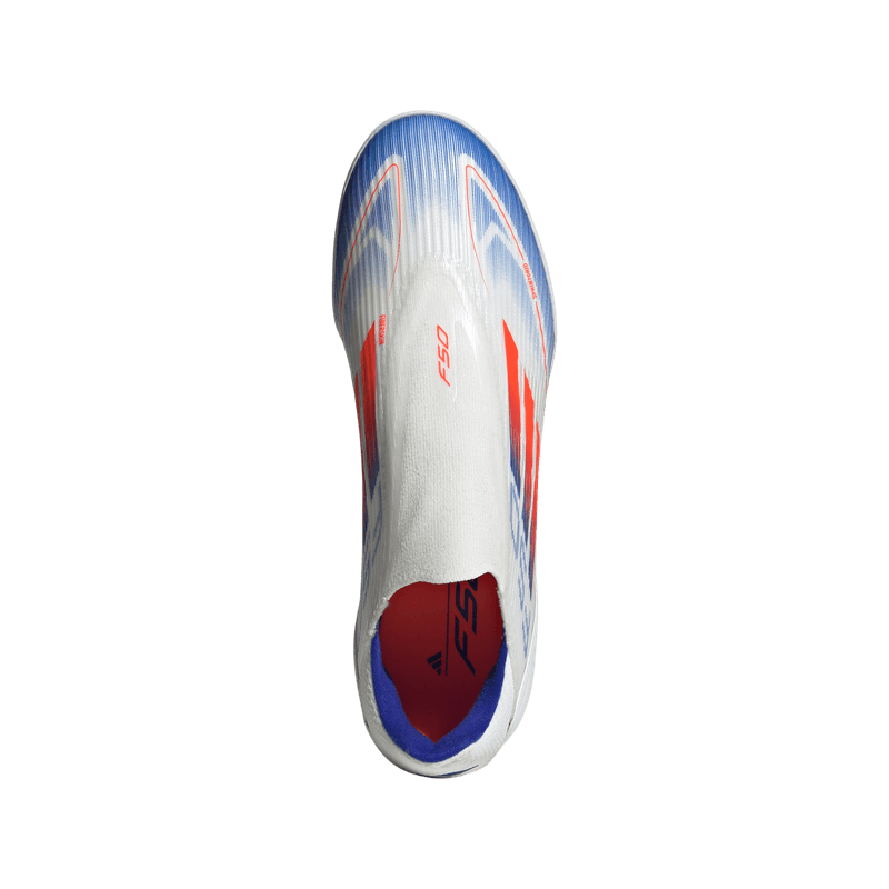 Guayos-adidas-para-hombre-F50-League-Ll-Tf-para-futbol-color-blanco.-Capellada