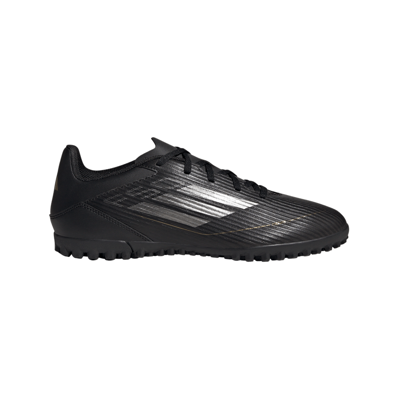 Guayos-adidas-para-hombre-F50-Club-Tf-para-futbol-color-negro.-Lateral-Externa-Derecha