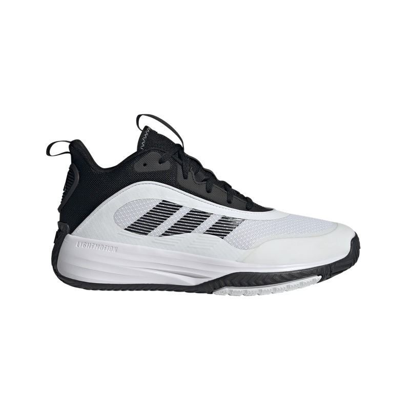 Tenis-adidas-para-hombre-Ownthegame-3.0-para-baloncesto-color-blanco.-Lateral-Externa-Derecha
