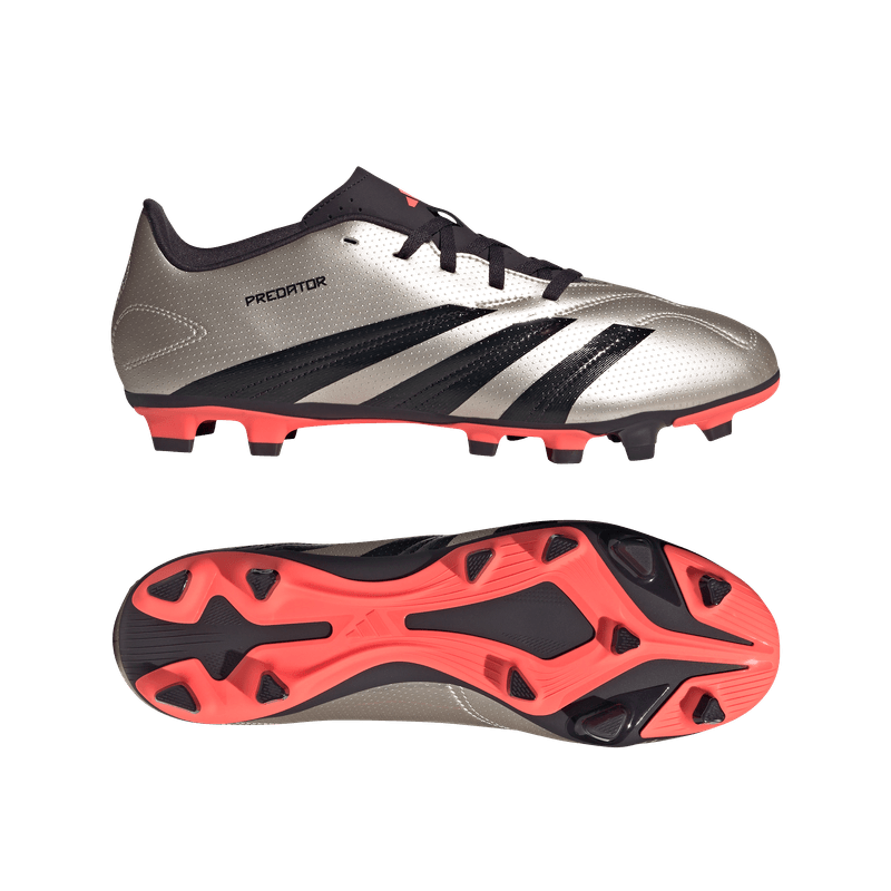 Guayos-adidas-para-hombre-Predator-Club-Fxg-para-futbol-color-gris.-Par-Laterales