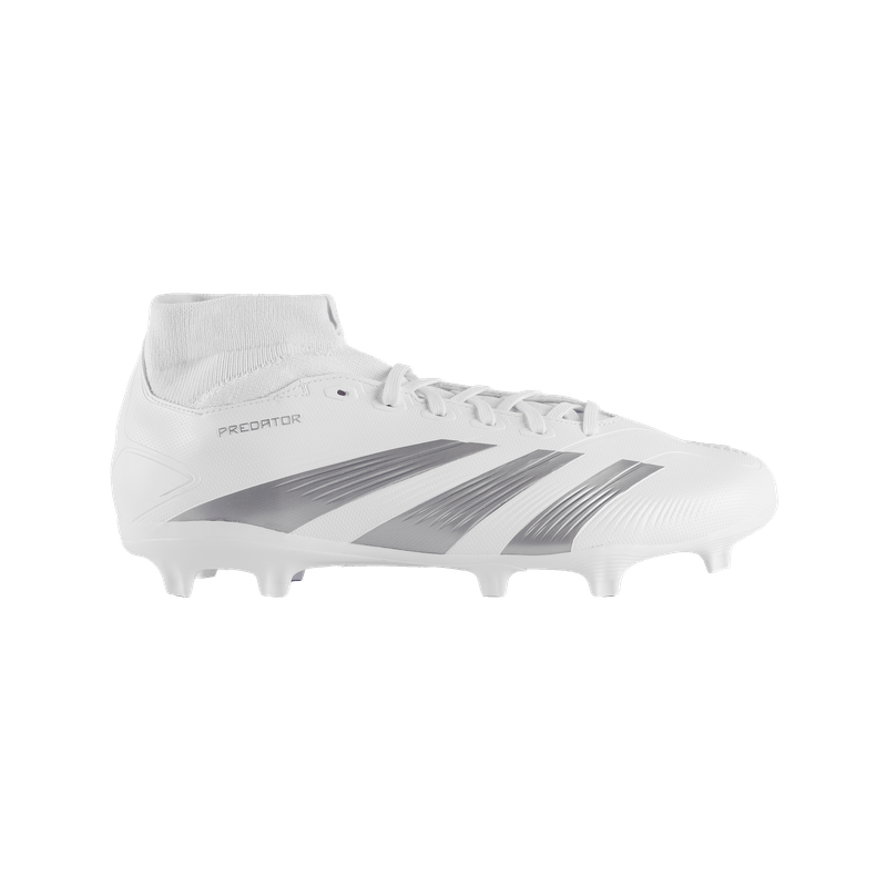 Guayos-adidas-unisex-Predator-League-Soc-para-futbol-color-blanco.-Lateral-Externa-Derecha