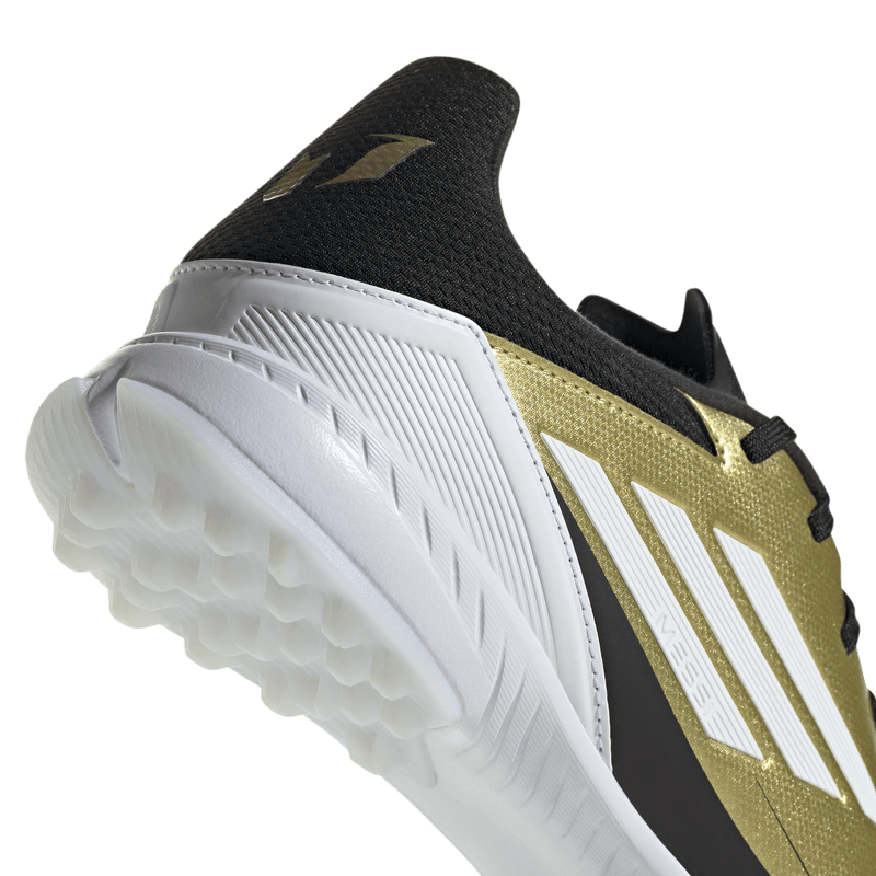 Guayos-adidas-para-hombre-F50-League-Tf-Messi-para-futbol-color-amarillo.-Detalle-2