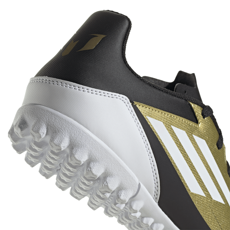 Guayos-adidas-para-hombre-F50-Club-Tf-Messi-para-futbol-color-amarillo.-Detalle-2