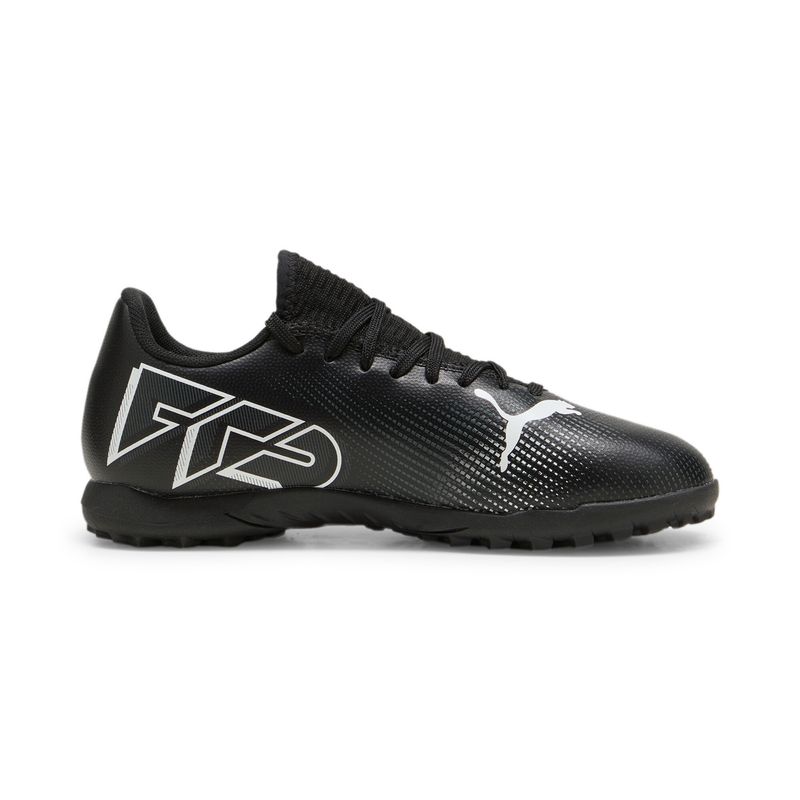 Guayos-puma-para-niño-Future-7-Play-Tt-Jr-para-futbol-color-negro.-Lateral-Externa-Derecha