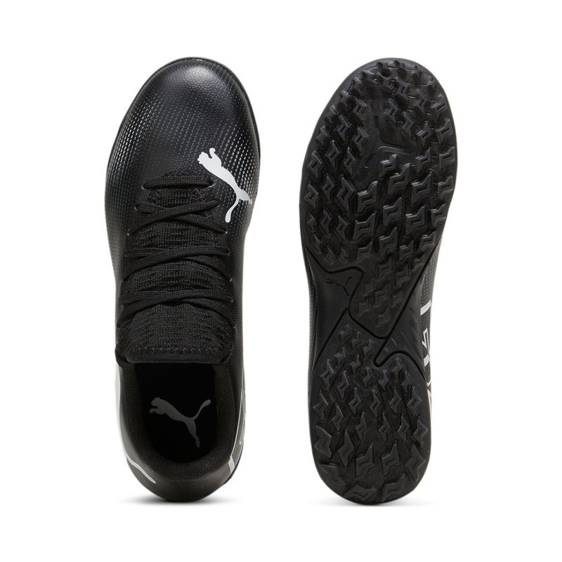 Guayos-puma-para-niño-Future-7-Play-Tt-Jr-para-futbol-color-negro.-Suela