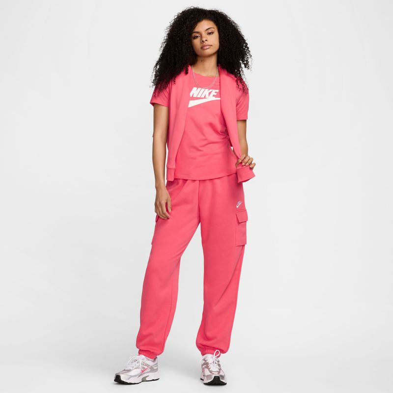 Camiseta-Manga-Corta-nike-para-mujer-W-Nsw-Club-Ss-Tee-Icn-Ftra-para-moda-color-rosado.-Detalle-2