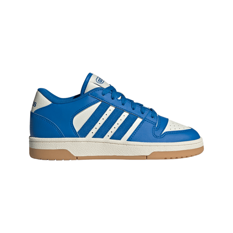Tenis-adidas-para-niño-Break-Start-J-para-baloncesto-color-azul.-Lateral-Externa-Derecha