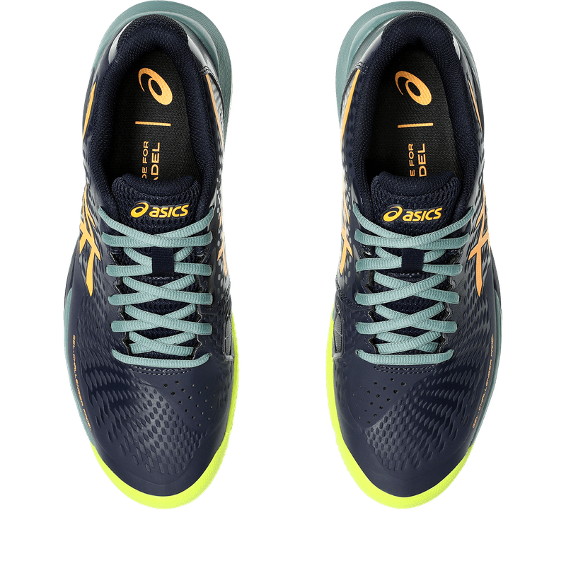 Tenis-asics-para-hombre-Gel-Challenger-14-Padel-para-indoor-color-verde.-Capellada