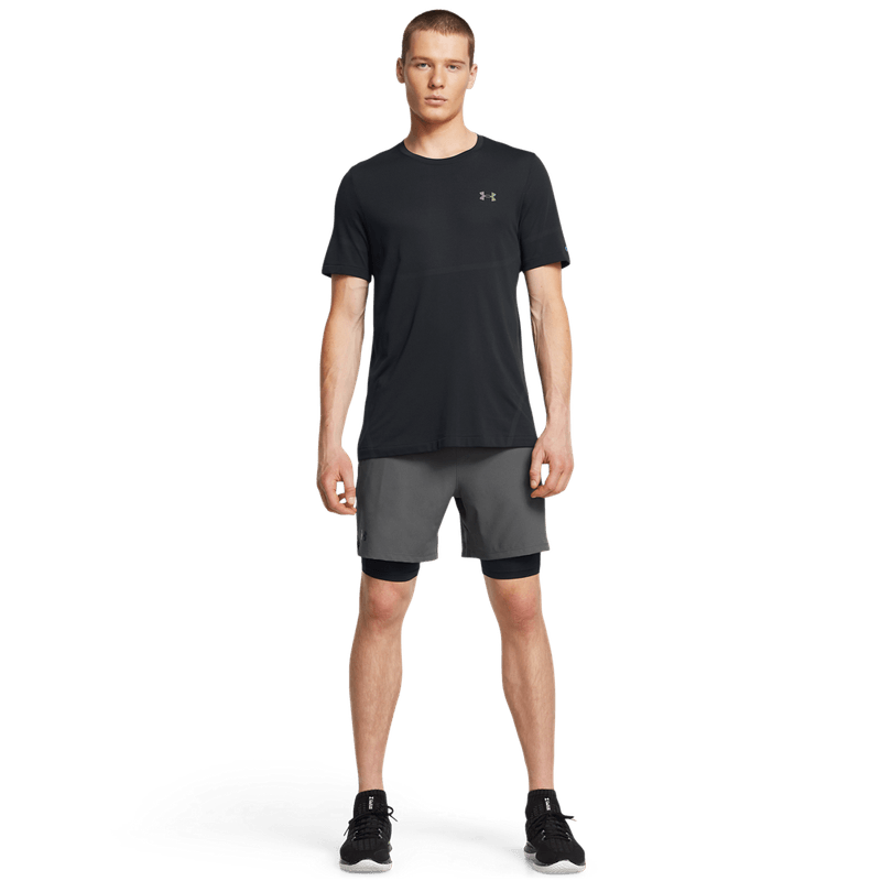 Pantaloneta-under-armour-para-hombre-Ua-Vanish-Woven-2In1-Sts-para-entrenamiento-color-gris.-Outfit-Completo