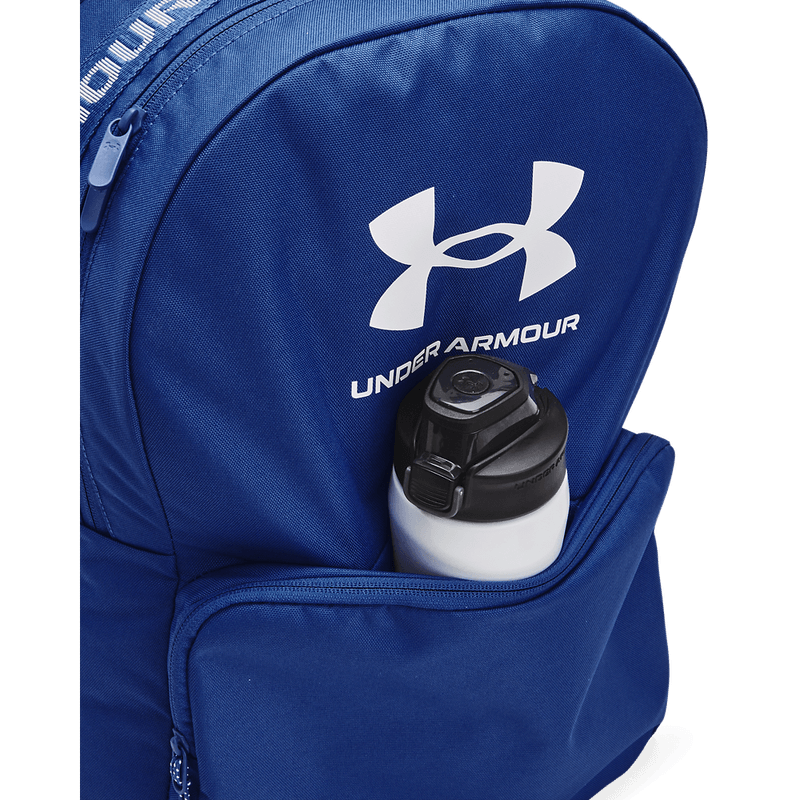 Morral-under-armour-para-hombre-Ua-Loudon-Backpack-para-entrenamiento-color-azul.-Bolsillo-Frontal