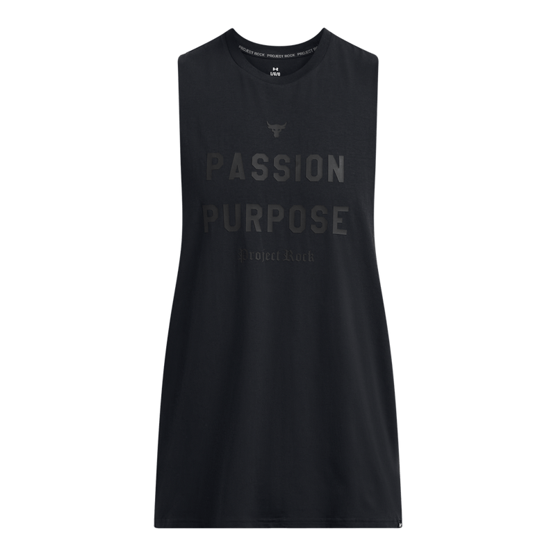 Camiseta-Manga-Sisa-under-armour-para-hombre-Ua-Pjt-Rck-Passion-Sl-para-entrenamiento-color-negro.-Frente-Sin-Modelo