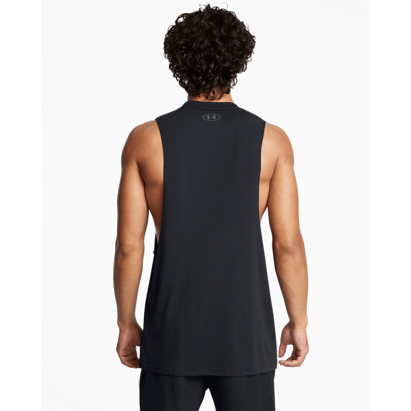 Camiseta-Manga-Sisa-under-armour-para-hombre-Ua-Pjt-Rck-Passion-Sl-para-entrenamiento-color-negro.-Reverso-Sin-Modelo