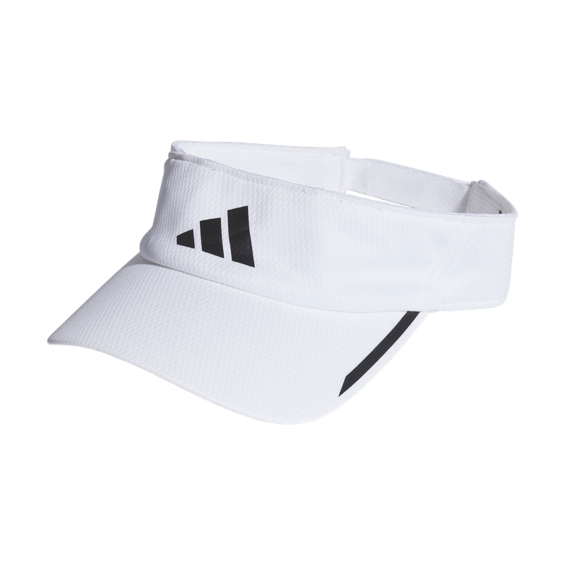 Visera-adidas-para-hombre-Run-Visor-A.R.-para-correr-color-blanco.-Frente