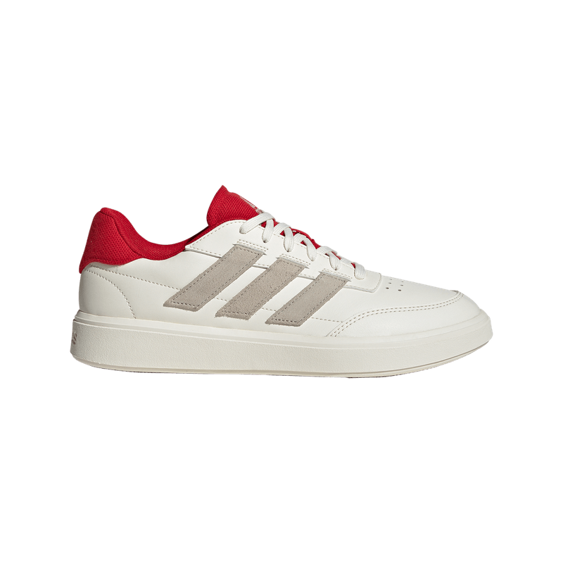 Tenis-adidas-para-hombre-Courtblock-para-moda-color-blanco.-Lateral-Externa-Derecha