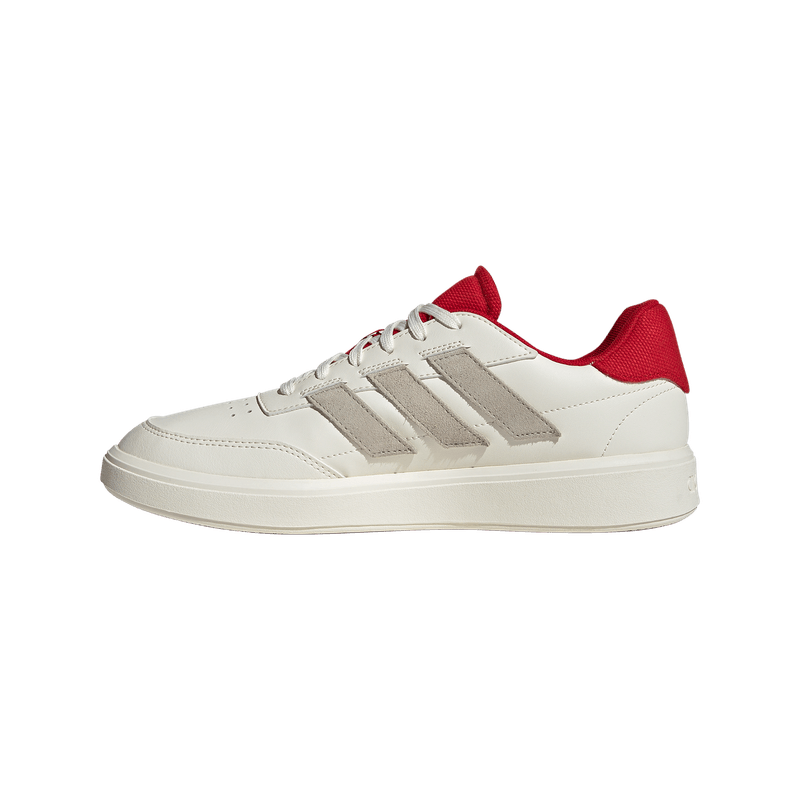 Tenis-adidas-para-hombre-Courtblock-para-moda-color-blanco.-Lateral-Interna-Izquierda