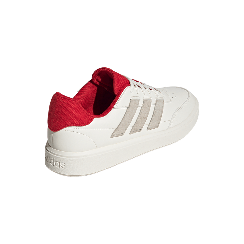 Tenis-adidas-para-hombre-Courtblock-para-moda-color-blanco.-Talon