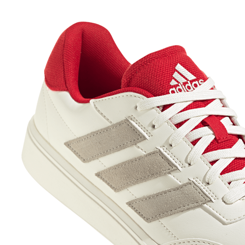 Tenis-adidas-para-hombre-Courtblock-para-moda-color-blanco.-Detalle-2