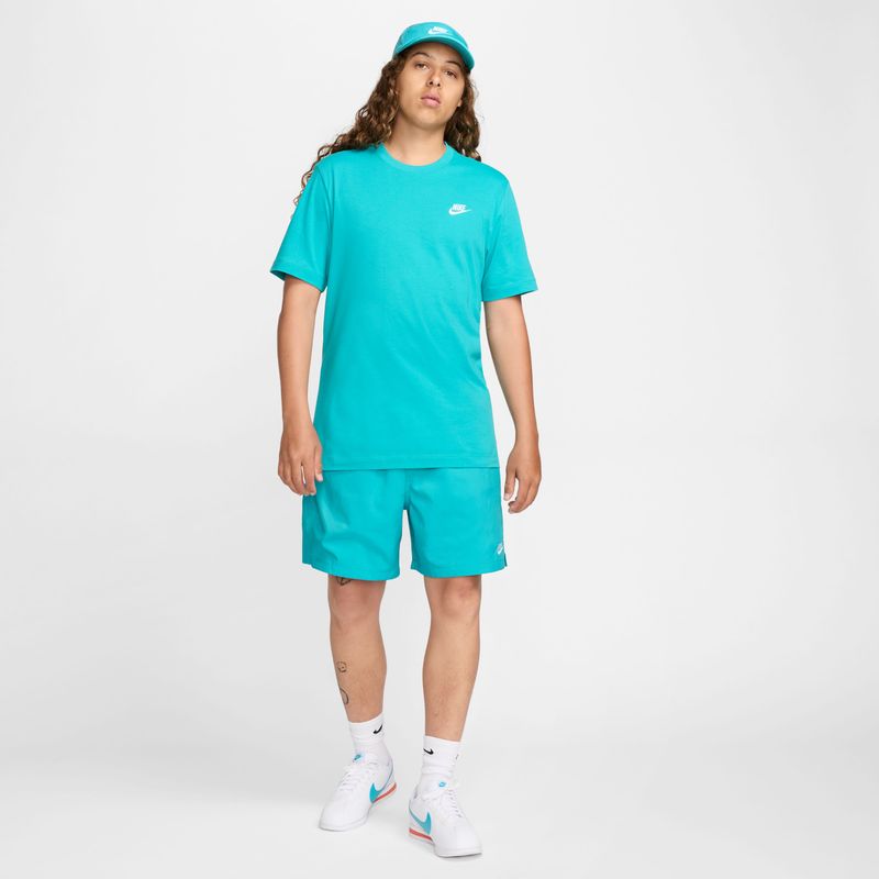 Camiseta-Manga-Corta-nike-para-hombre-M-Nsw-Club-Tee-para-moda-color-verde.-Detalle-1