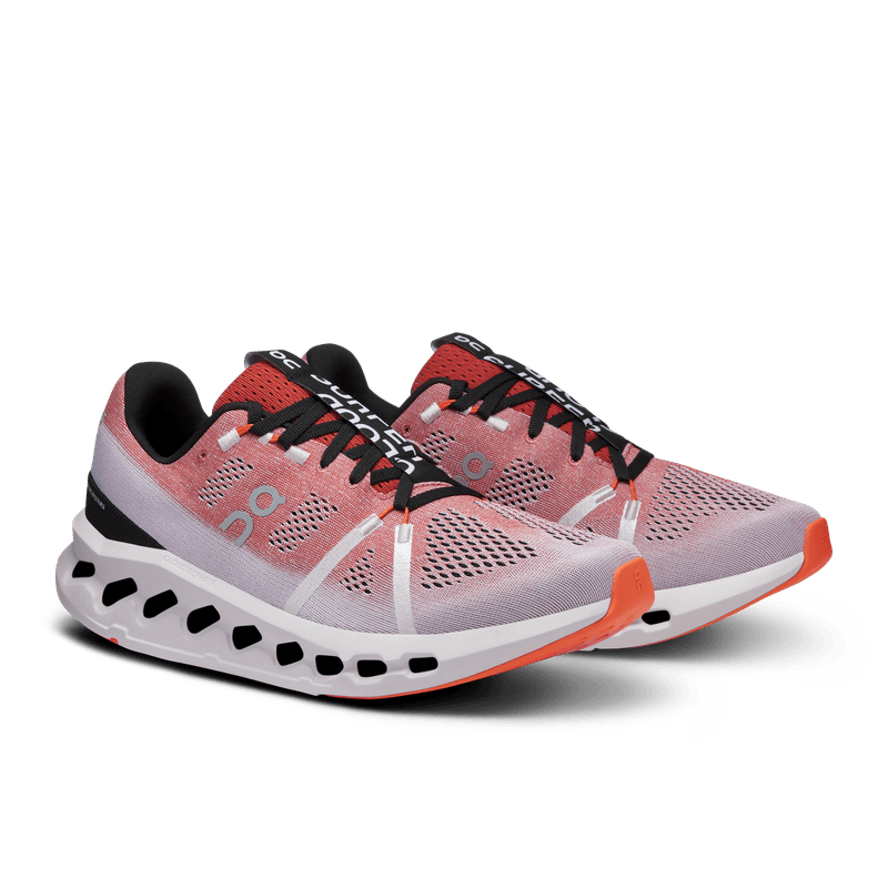 Tenis-on-para-hombre-Cloudsurfer-1-para-correr-color-naranja.-Par-Alineados-
