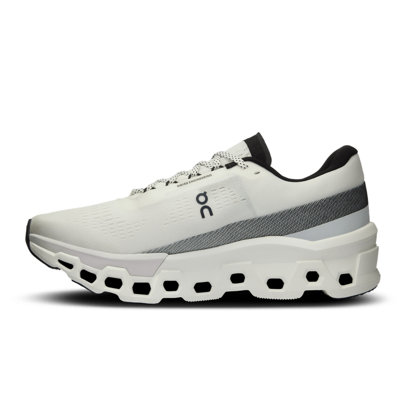 Tenis-on-para-hombre-Cloudmonster-2-para-correr-color-blanco.-Lateral-Interna-Izquierda