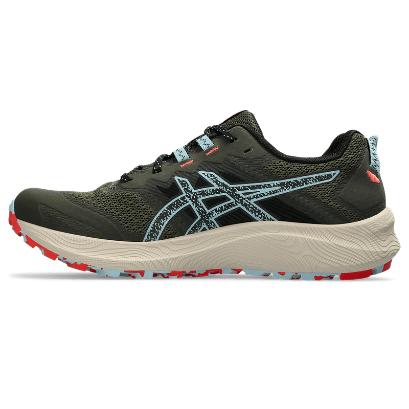 Tenis-asics-para-hombre-Trabuco-Terra-2-para-outdoor-color-verde.-Lateral-Externa-Izquierda