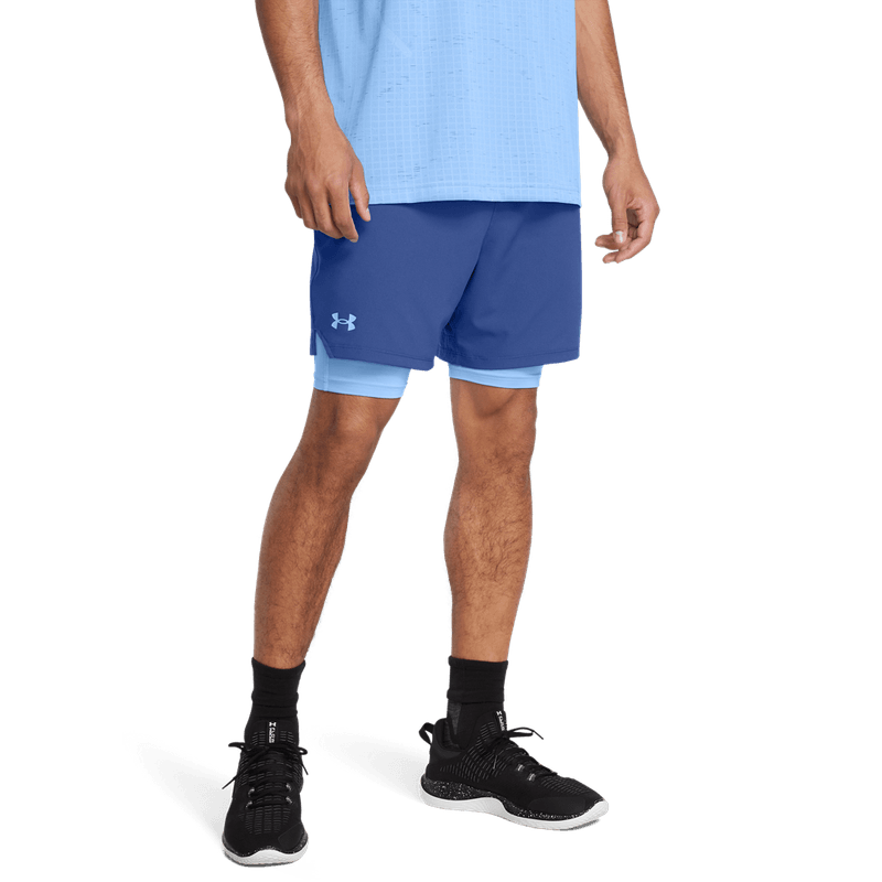Pantaloneta-under-armour-para-hombre-Ua-Vanish-Woven-2In1-Sts-para-entrenamiento-color-azul.-Frente-Sin-Modelo
