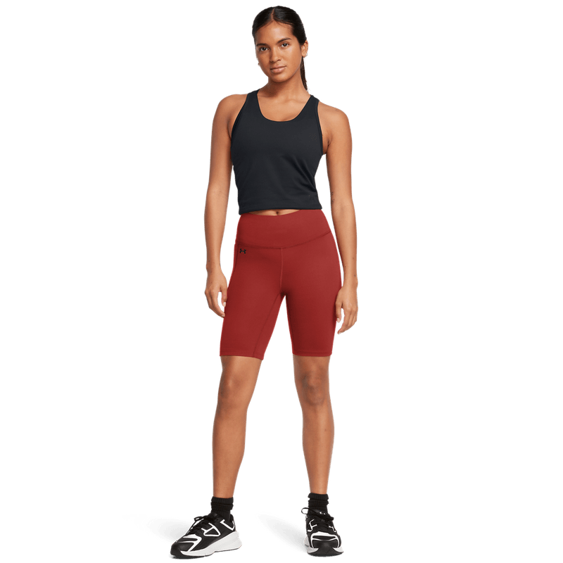 Licra-under-armour-para-mujer-Motion-Bike-Short-para-entrenamiento-color-naranja.-Outfit-Completo