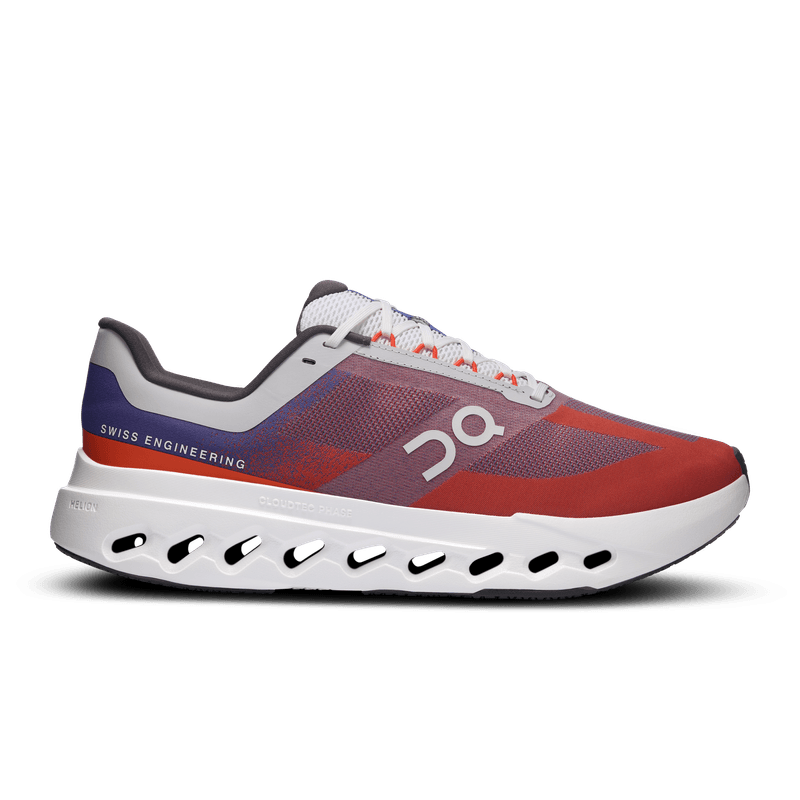 Tenis-on-para-hombre-Cloudsurfer-Next-1-para-correr-color-rojo.-Lateral-Externa-Derecha