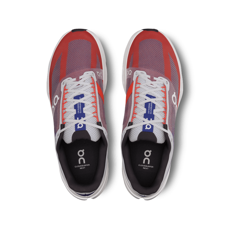 Tenis-on-para-hombre-Cloudsurfer-Next-1-para-correr-color-rojo.-Capellada