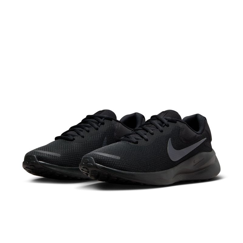Tenis-nike-para-hombre-Nike-Revolution-7-para-correr-color-negro.-Par-Alineados
