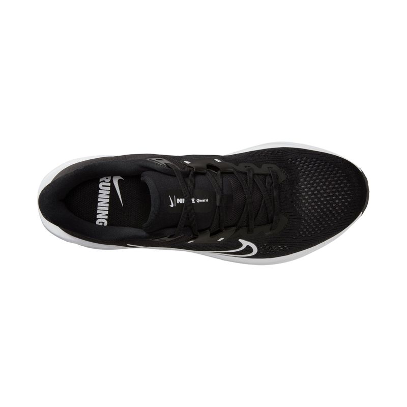 Tenis-nike-para-hombre-Nike-Quest-6-para-correr-color-negro.-Vista-Capelladas