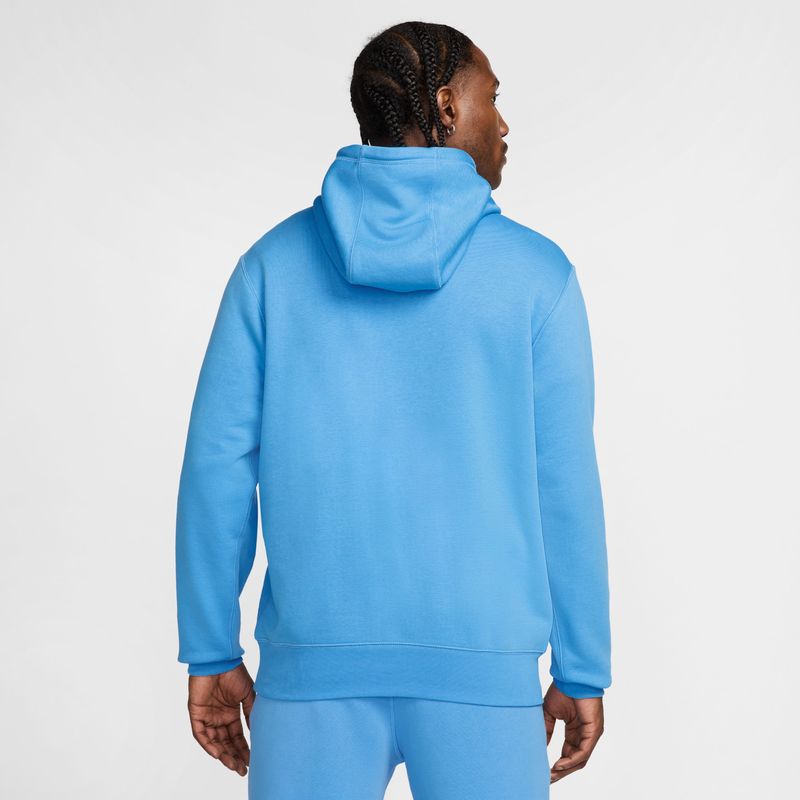 Hoodie-nike-para-hombre-M-Nk-Club-Bb-Hdy-Futura-Block-para-moda-color-azul.-Reverso-Sobre-Modelo