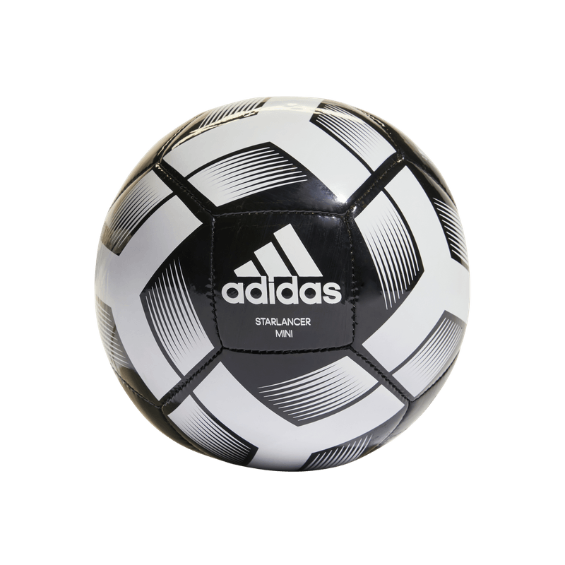 Balon-adidas-para-hombre-Starlancer-Mini-para-futbol-color-blanco.-Frente