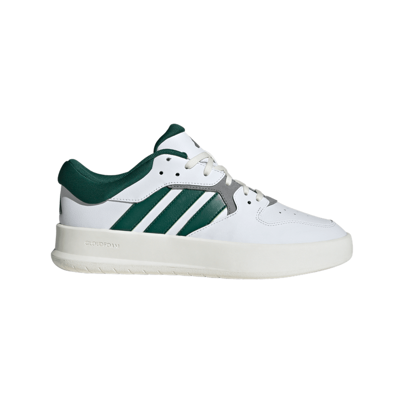 Tenis-adidas-para-hombre-Court-24-para-moda-color-blanco.-Lateral-Externa-Derecha