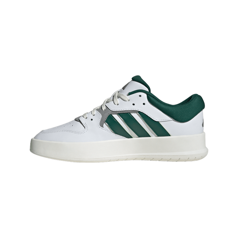 Tenis-adidas-para-hombre-Court-24-para-moda-color-blanco.-Lateral-Interna-Izquierda
