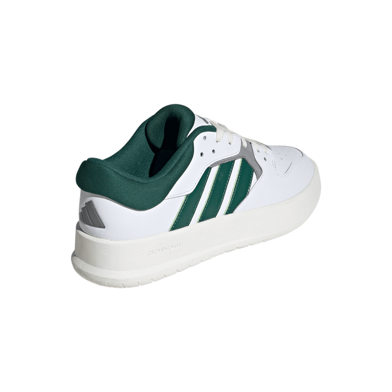 Tenis-adidas-para-hombre-Court-24-para-moda-color-blanco.-Talon