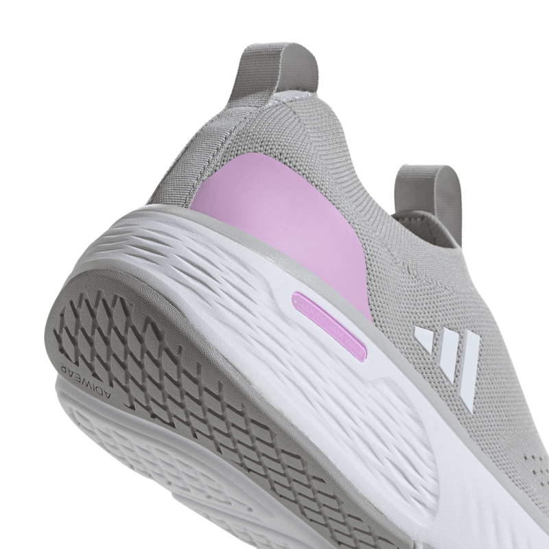 Tenis-adidas-para-mujer-Cloudfoam-Go-Sock-para-correr-color-gris.-Detalle-1